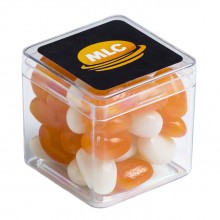 JELLY BEANS IN CUBE 60G (Corp Coloured or Mixed Coloured Jelly Beans)